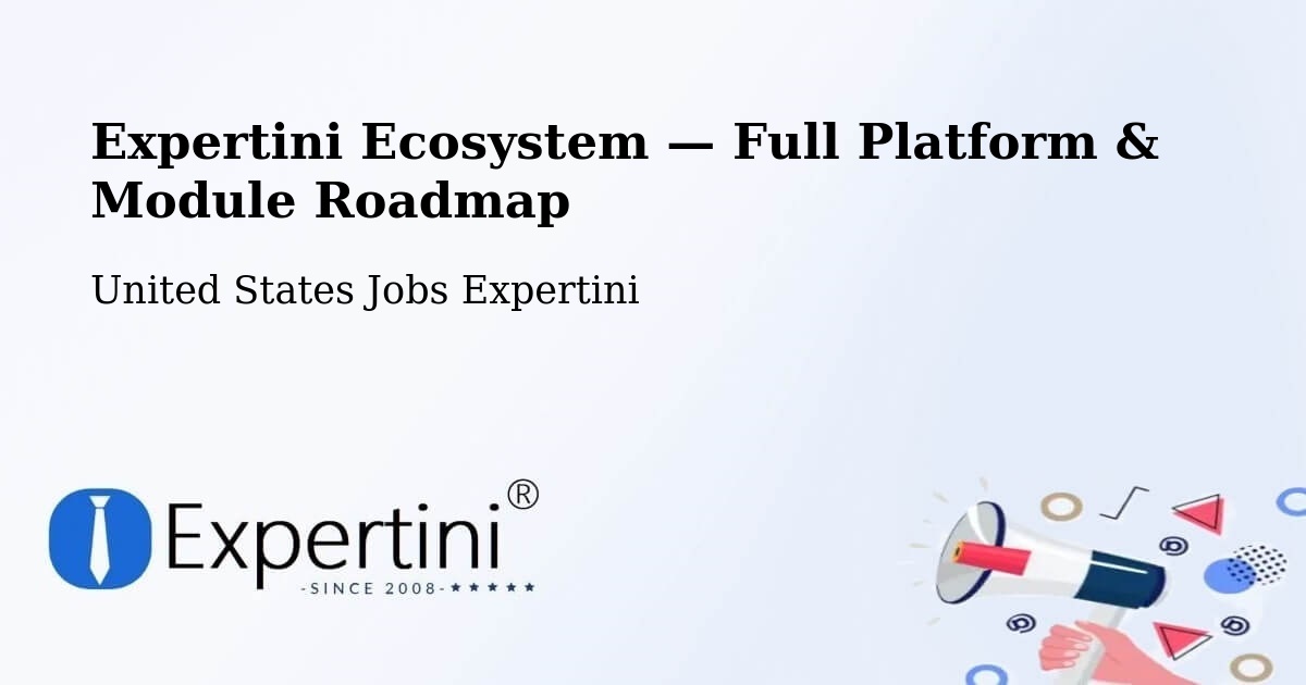 Expertini Ecosystem — Full Platform & Module Roadmap – Coral Springs